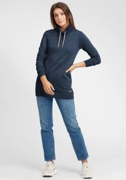 OXMO Lange Truien Trui Vilma Dames Blauw -Oxmo Winkel 00552b487e48fbf2328a4f9261508976