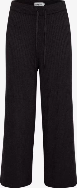 OXMO Pantalons Wide Leg Broek Rie Dames Zwart