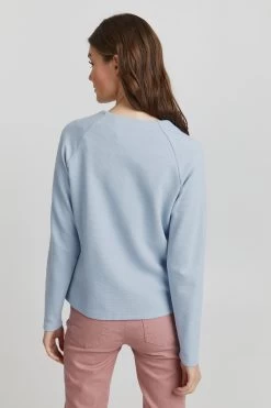 OXMO Sweatvesten Sweatvest OXJonia Dames Blauw / Lichtblauw -Oxmo Winkel 0226eb02d7df3643577588df3eff1c39