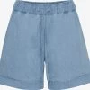 OXMO Denim Shorts Regular Jeans Dames Blauw -Oxmo Winkel 023215405c179c0cca9fbf6411801896