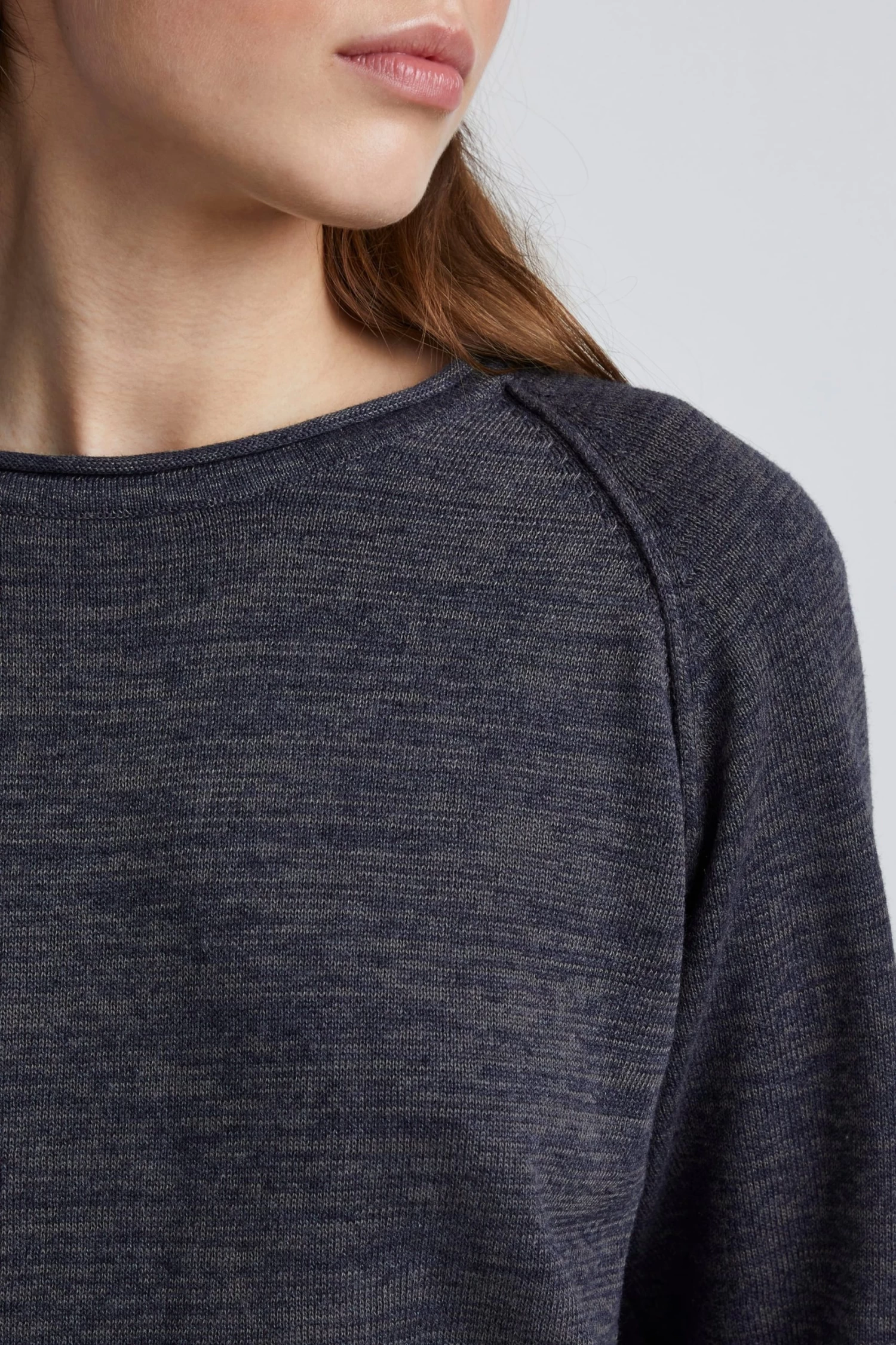 OXMO Fijngebreide Truien Trui Daniela Dames Blauw 7 OXMO Fijngebreide Truien Trui Daniela Dames Blauw - Afbeelding 5