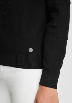 OXMO Fijngebreide Truien Trui Dotta Dames Zwart -Oxmo Winkel 03623a7d8c54590cf8ee2511f06334e9