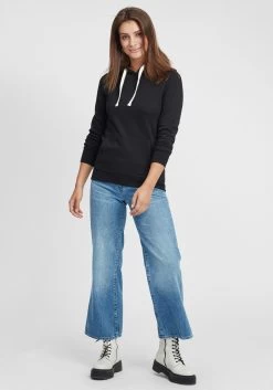 OXMO Hoodies Trui Olive Dames Zwart -Oxmo Winkel 040b968e3e6387029f0260c161a35253