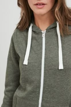 OXMO Sweatvesten Sweatvest Dames Groen Gemêleerd -Oxmo Winkel 04b4dba876222f14afb30e1198cdd28c