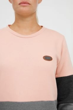 OXMO Sweatshirts Sweatshirt Trine Dames Donkergrijs / Grijs Gemêleerd / Rosa 12 OXMO Sweatshirts Sweatshirt Trine Dames Donkergrijs / Grijs Gemêleerd / Rosa -Oxmo Winkel 0721b3640b06d1558f7a53414699331e
