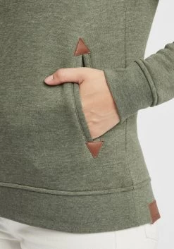OXMO Hoodies Sweatshirt Vicky Dames Groen / Kaki -Oxmo Winkel 07f50257b94eede24ba5c7735f72799c
