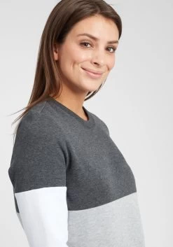 OXMO Sweatshirts Sweatshirt Omaya Dames Grijs -Oxmo Winkel 0851c93e8b87e951ef3e61bff4ccd020