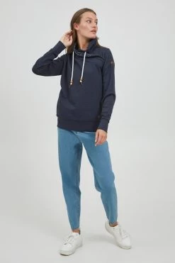 OXMO Coltruien Trui UDINE Dames Donkerblauw -Oxmo Winkel 0921d1409015d9e906f83748dd37e666