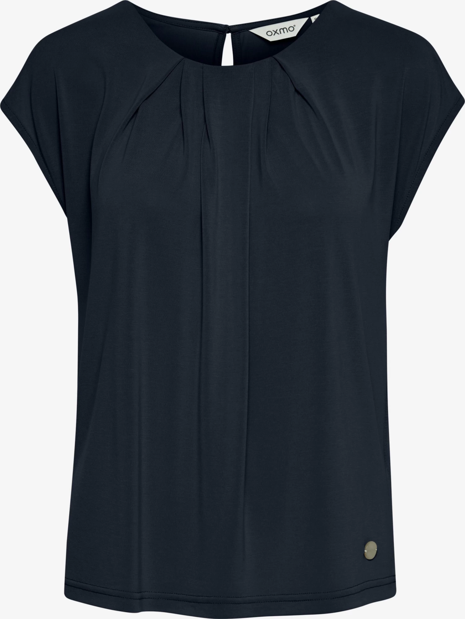 OXMO Blouse Tops Blouse Dames Donkerblauw