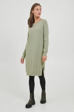 OXMO Mini Jurken Jurk MAREEN Dames Groen -Oxmo Winkel 0d5c153f4cf3504470bb27bb94eaae59