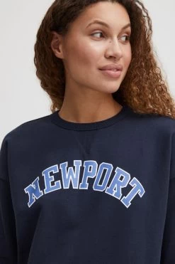 OXMO Sweatshirts Sweatshirt Coleen Dames Blauw 11 OXMO Sweatshirts Sweatshirt Coleen Dames Blauw -Oxmo Winkel 0da1ccf56dd55d73602b9f71626fa067
