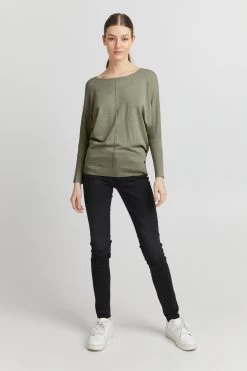 OXMO Truien Trui Herdis Dames Donkergroen -Oxmo Winkel 0eb02d0855b870af23f2f8f3f196b832