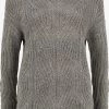 OXMO Fijngebreide Truien Trui Chiara Dames Grijs