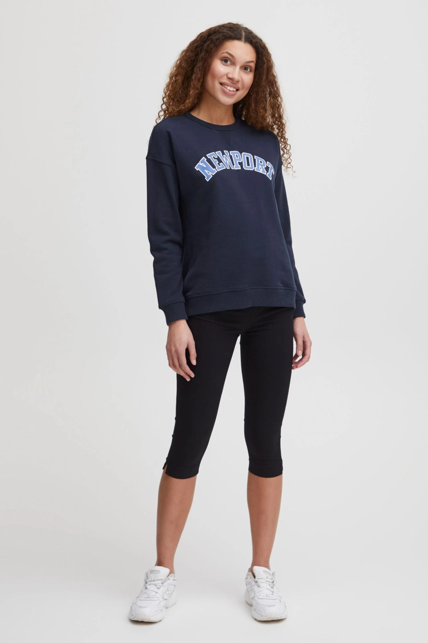 OXMO Sweatshirts Sweatshirt Coleen Dames Blauw 7 OXMO Sweatshirts Sweatshirt Coleen Dames Blauw - Afbeelding 5