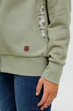 OXMO Sweatvesten Sweatvest ULLA Dames Groen 13 OXMO Sweatvesten Sweatvest ULLA Dames Groen -Oxmo Winkel 10b4cbf4442baa1df5f26b764a48982b