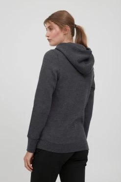 OXMO Hoodies Trui Olive Dames Donkergrijs -Oxmo Winkel 118f3bb100783d012730a91d5bb3610c