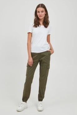 OXMO Cargobroeken Tapered Cargobroek Dames Olijfgroen 10 OXMO Cargobroeken Tapered Cargobroek Dames Olijfgroen -Oxmo Winkel 11a05fb2e8978af24b02d8714722613d