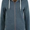 OXMO Sweatvesten Sweatvest Vicky Dames Blauw