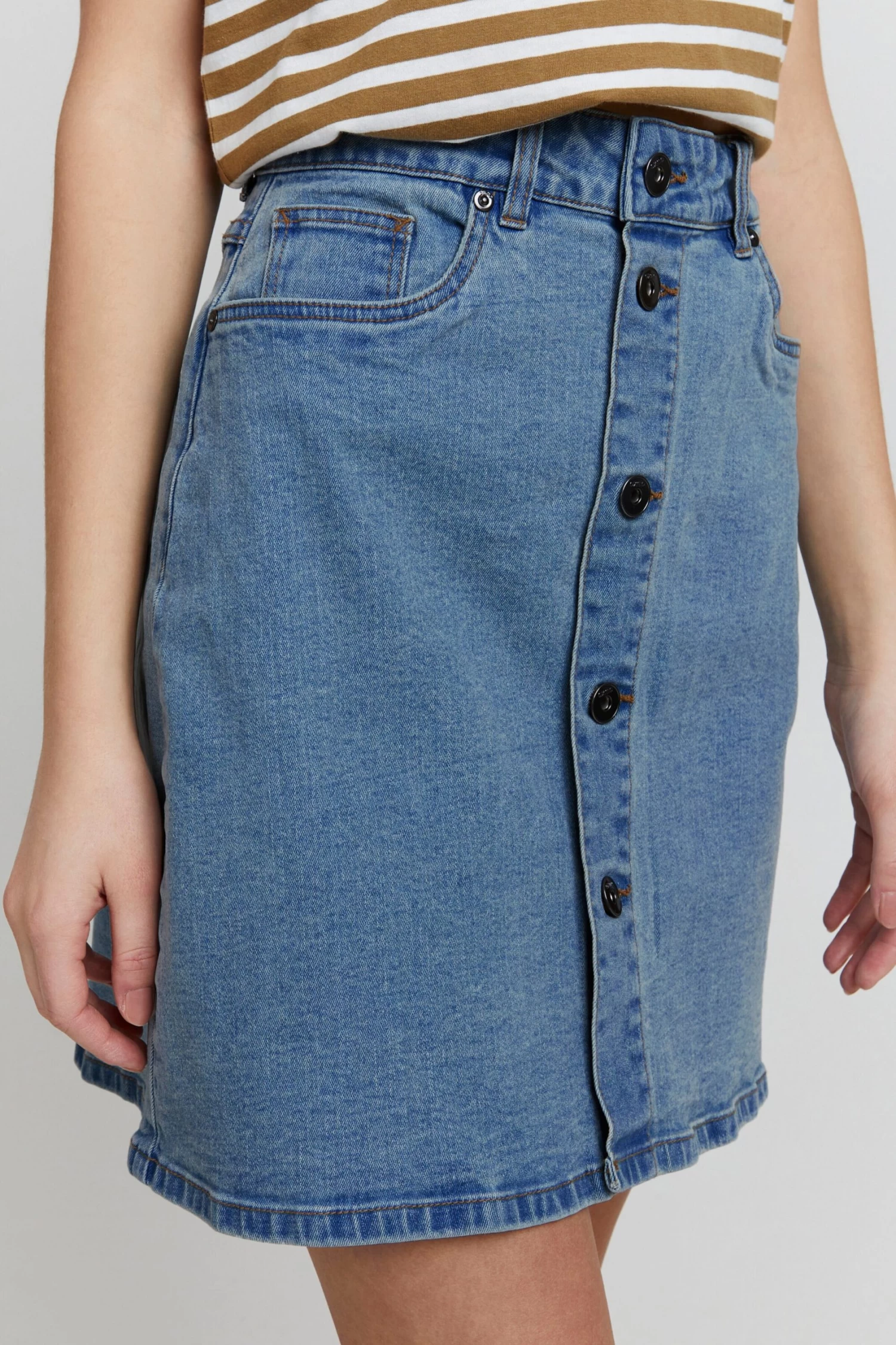 OXMO Mini Rokken Rok FRIGGA Dames Blauw 7 OXMO Mini Rokken Rok FRIGGA Dames Blauw - Afbeelding 5