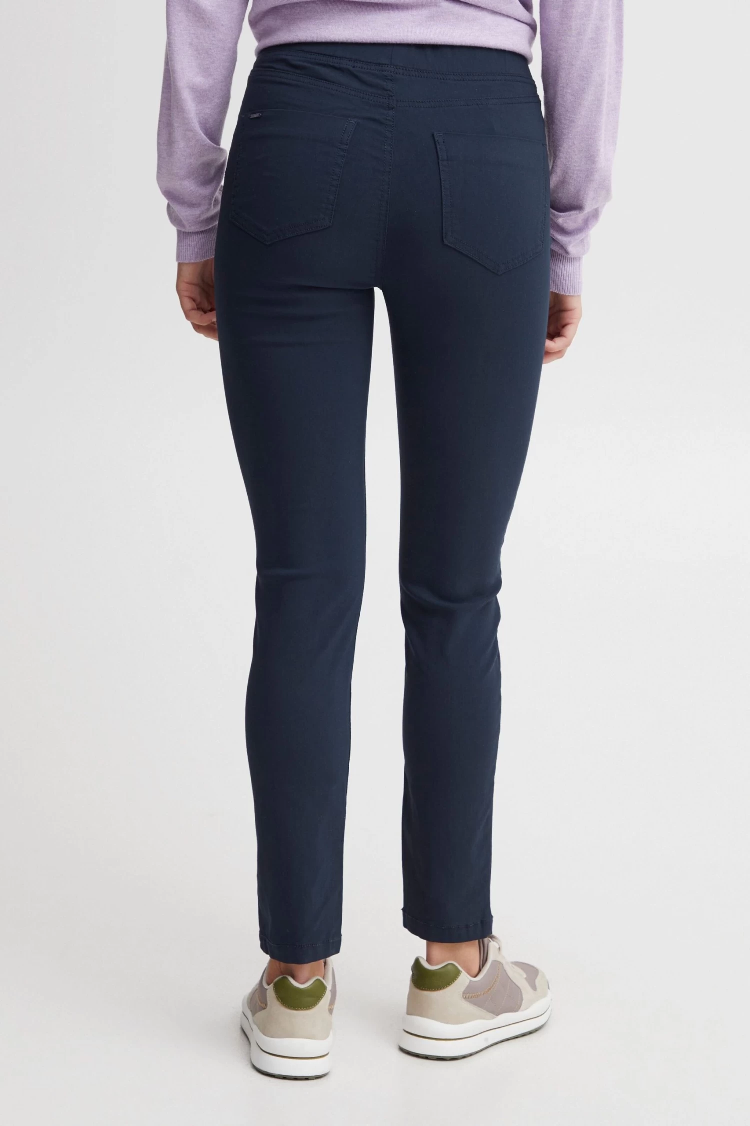 OXMO Broeken Slimfit Leggings Keily Dames Blauw 5 OXMO Broeken Slimfit Leggings Keily Dames Blauw - Afbeelding 3
