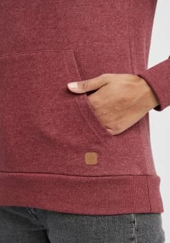 OXMO Hoodies Sweatshirt Julia Pile Dames Rood / Bordeaux -Oxmo Winkel 153e98591f3a7686fef5be8576cf1e72