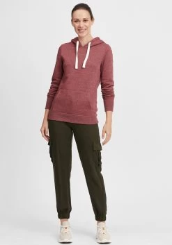 OXMO Hoodies Trui Olive Dames Rood -Oxmo Winkel 1589cc3dafb6b32da7a704902f6f167b