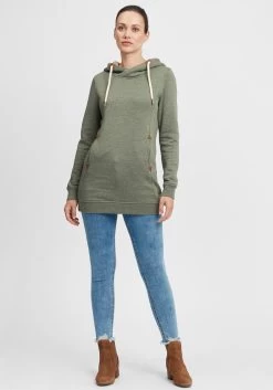 OXMO Hoodies Sweatshirt Vicky Dames Groen / Pastelgroen -Oxmo Winkel 1667bdc5491f529e6f7738b46222e70b