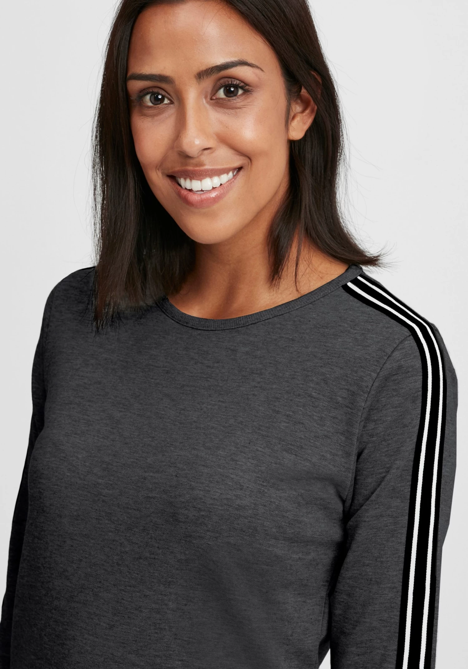 OXMO Sweatshirts Sweatshirt Gabita Dames Grijs 7 OXMO Sweatshirts Sweatshirt Gabita Dames Grijs - Afbeelding 5