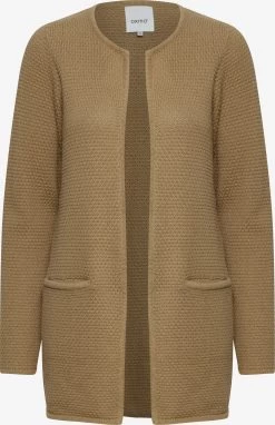 OXMO Vesten Gebreid Vest Hilda Dames Bruin