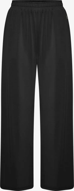OXMO Pantalons Wide Leg Broek OXBryndis Dames Zwart
