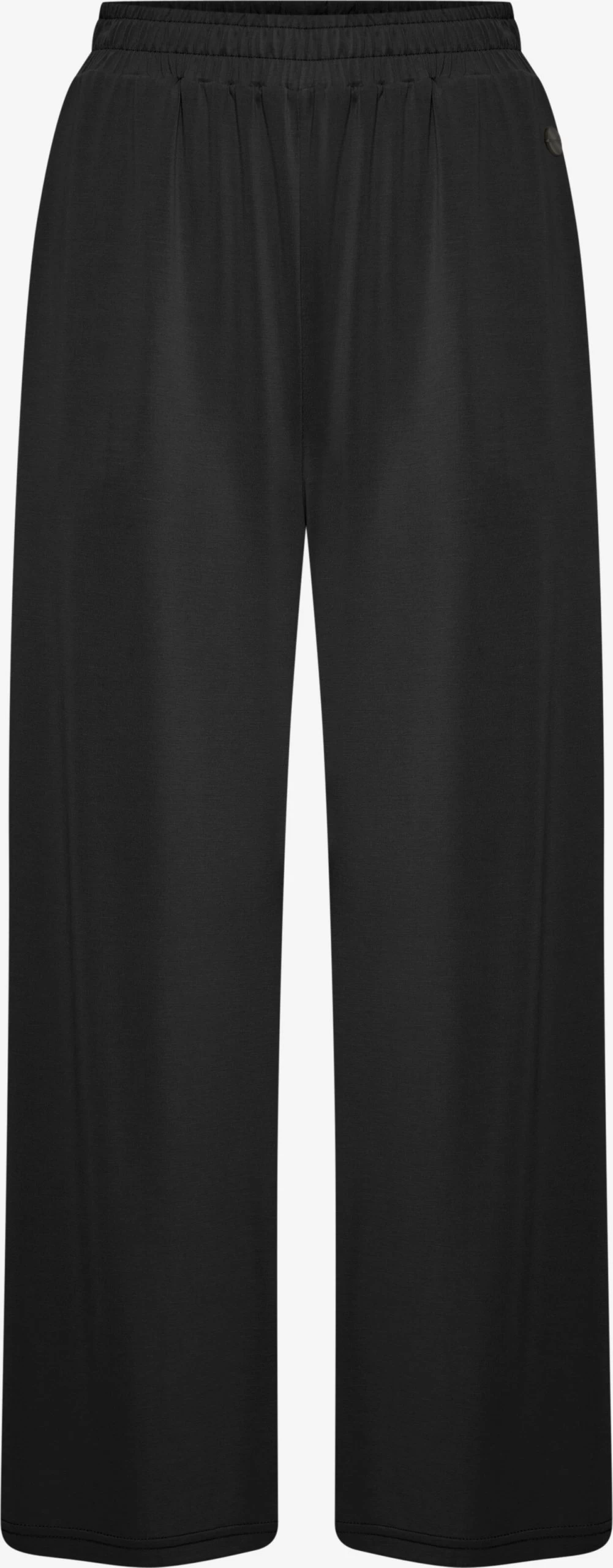 OXMO Pantalons Wide Leg Broek OXBryndis Dames Zwart 3 OXMO Pantalons Wide Leg Broek OXBryndis Dames Zwart