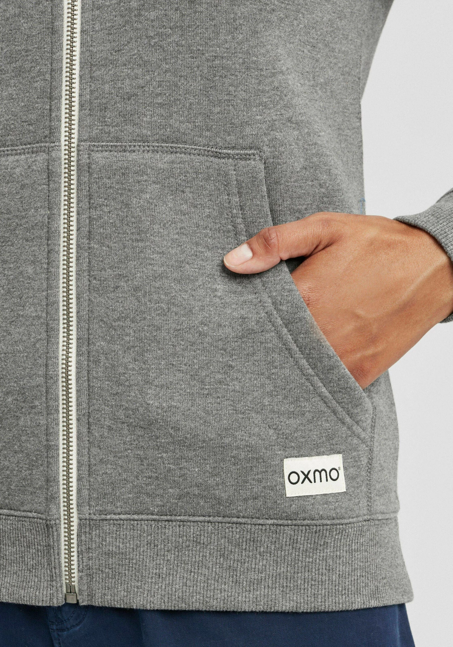 OXMO Sweatvesten Sweatvest Binja Dames Grijs / Grijs Gemêleerd 8 OXMO Sweatvesten Sweatvest Binja Dames Grijs / Grijs Gemêleerd - Afbeelding 6