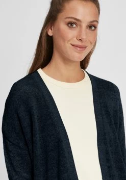 OXMO Vesten Gebreid Vest Gisele Dames Blauw -Oxmo Winkel 223ab7bd4888a4906c8cba1597dff821