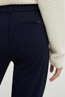 OXMO Pantalons Regular Broek Dames Donkerblauw -Oxmo Winkel 23ad77f9b643a8bf06959aab69c5d43c