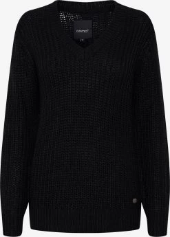 OXMO Basic Truien Trui Lavea Dames Zwart