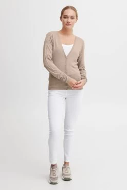 OXMO Vesten Gebreid Vest Oxhelene Dames Bruin -Oxmo Winkel 24a204c36d28c5937225fa9cb54f356a