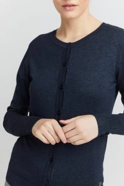 OXMO Vesten Gebreid Vest Hlin Dames Donkerblauw 12 OXMO Vesten Gebreid Vest Hlin Dames Donkerblauw -Oxmo Winkel 24e36ef44e8151489c575ca3f35291df