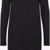 OXMO Gebreide Jurken Gebreide Jurk Ida Dames Donkergrijs
