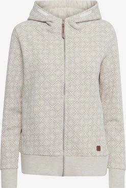 OXMO Sweatvesten Sweatvest VENDELA Dames Lichtgrijs