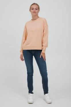 OXMO Sweatshirts Sweatshirt GRYNET Dames Rosa -Oxmo Winkel 263b5a62de9eaa071d465f1f96faabb5