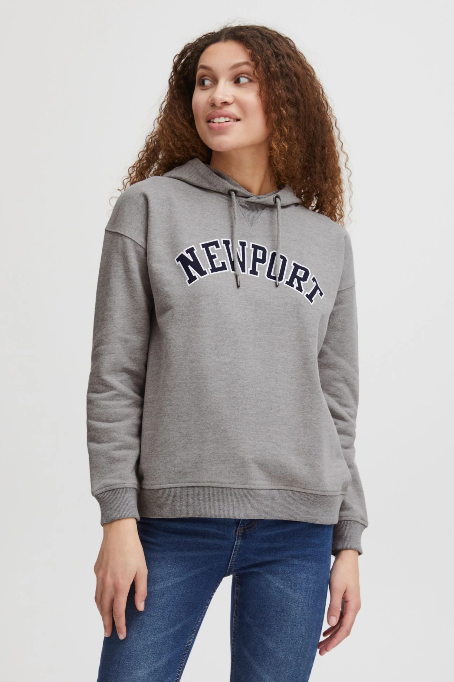 OXMO Hoodies Trui Colisa Dames Grijs Gemêleerd 4 OXMO Hoodies Trui Colisa Dames Grijs Gemêleerd - Afbeelding 2