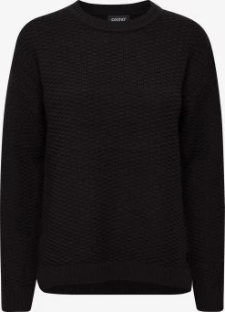 OXMO Fijngebreide Truien Trui Milla Dames Zwart