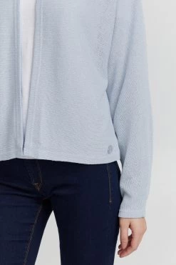 OXMO Vesten Gebreid Vest KIKE Dames Blauw -Oxmo Winkel 2d9861513bdbb33988f90150996cef94