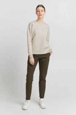 OXMO Sweatshirts Sweatshirt Holma Dames Beige Gemêleerd -Oxmo Winkel 2e8cdb426a3117334bfbbc8355e19bc4