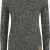 OXMO Fijngebreide Truien Trui Phia Dames Antraciet