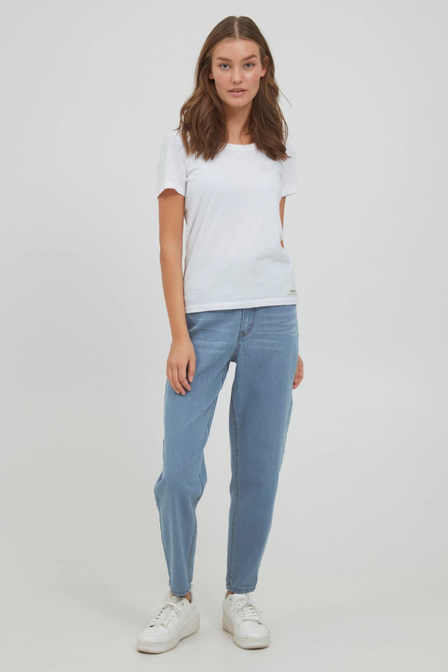 OXMO Mom Jeans Tapered Jeans Ann Dames Blauw 5 OXMO Mom Jeans Tapered Jeans Ann Dames Blauw - Afbeelding 3