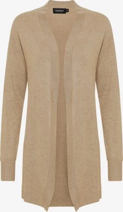 OXMO Vesten Gebreid Vest Kat Dames Beige