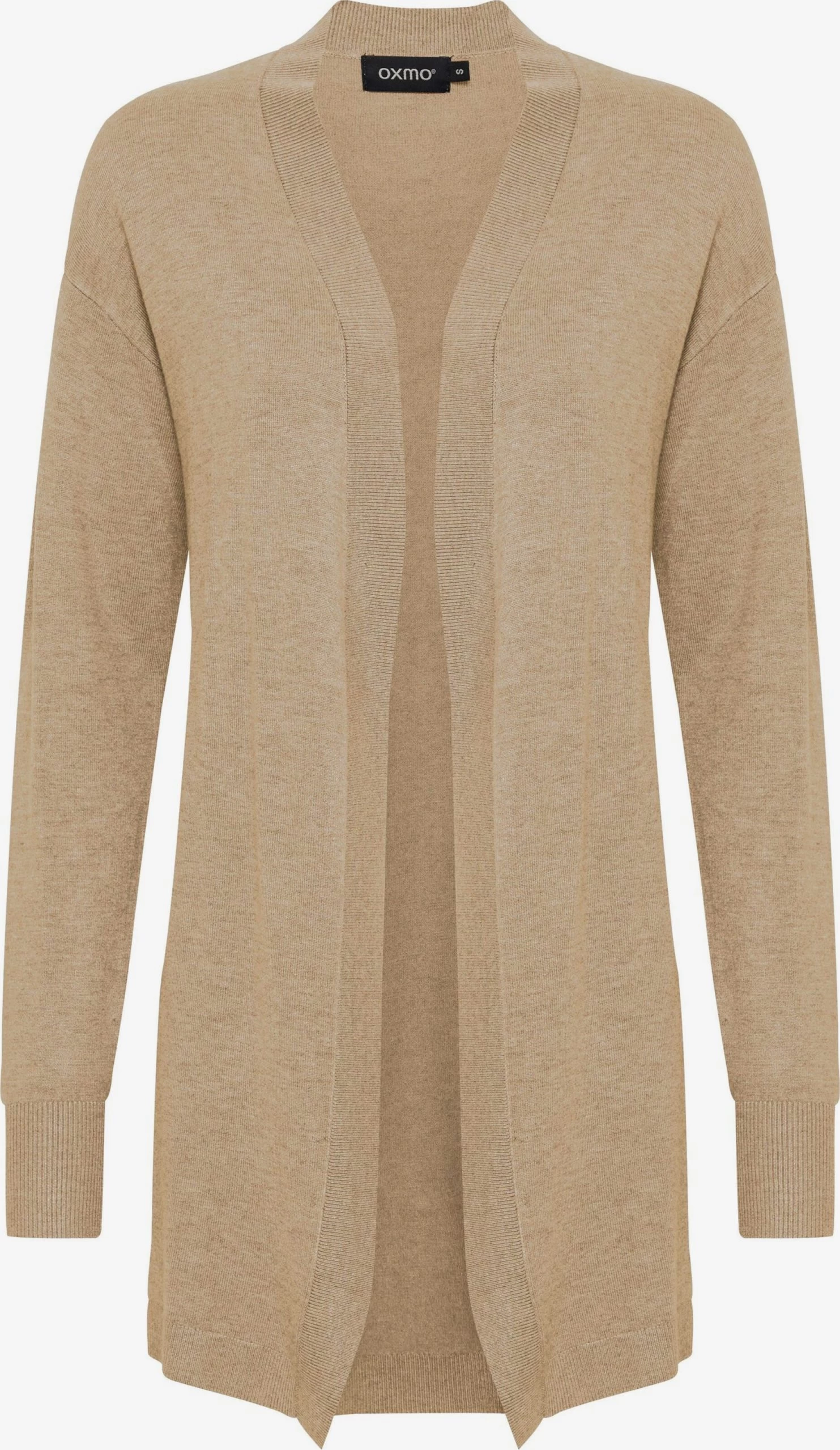 OXMO Vesten Gebreid Vest Kat Dames Beige 3 OXMO Vesten Gebreid Vest Kat Dames Beige