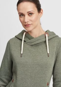 OXMO Hoodies Sweatshirt Vicky Dames Groen / Kaki -Oxmo Winkel 3323958df14b9a0d8b2ea801ca6e3cce