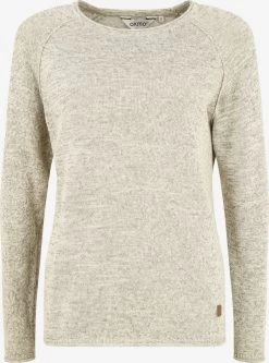 OXMO Fijngebreide Truien Trui Daniela Dames Wit